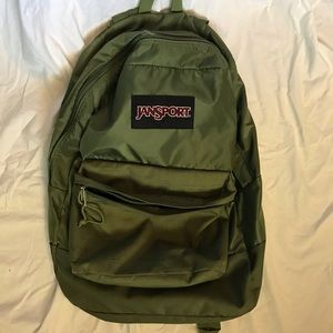 Green jansport backpack